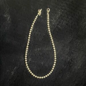 Elegant Silver Pearl Necklace